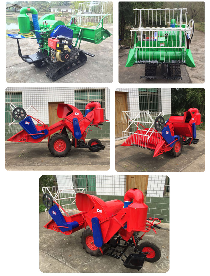 4LZ Mini Combined Harvester for Wheat and Rice