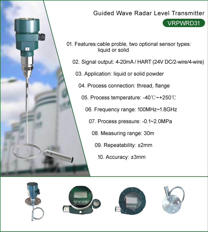 Grain Storage Guided Waves Radar Level Meter