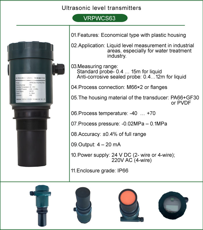 High quality water milk measuring instrument for monitoring liquid level